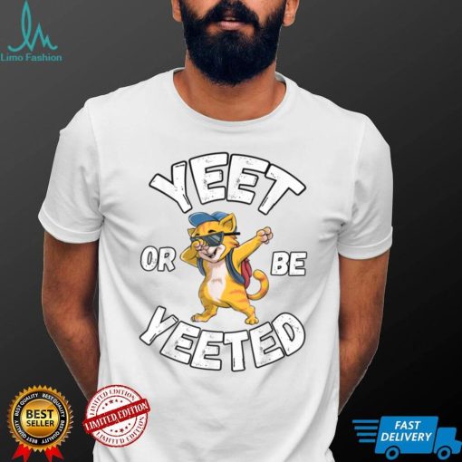 Yeet Or Be Yeeted Cool Cat Dabbing Back To School Sunglasses T Shirt