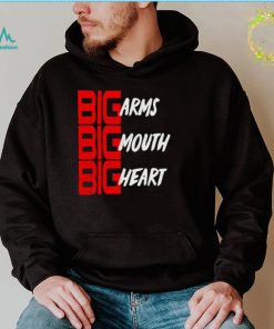 big arms mouth heart shirt shirt