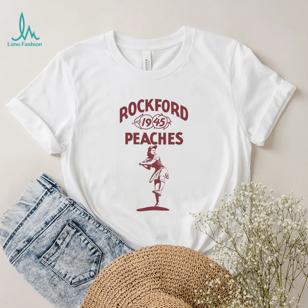 1945 Vintage Rockford Peaches Promo Baseball Unisex Sweatshirt 1945 Vintage Rockford Peaches Promo Baseball Unisex Sweatshirt
