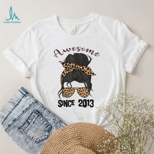 9 Year Old Awesome Since 2013 9th Birthday Woman and Girl T Shirt