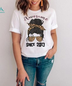 9 Year Old Awesome Since 2013 9th Birthday Woman and Girl T Shirt