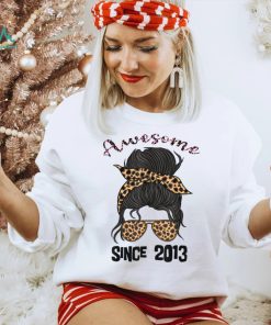 9 Year Old Awesome Since 2013 9th Birthday Woman and Girl T Shirt