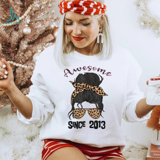 9 Year Old Awesome Since 2013 9th Birthday Woman and Girl T Shirt