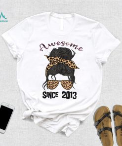 9 Year Old Awesome Since 2013 9th Birthday Woman and Girl T Shirt