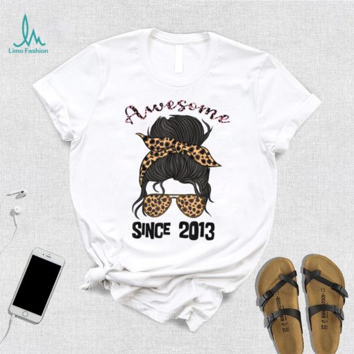 9 Year Old Awesome Since 2013 9th Birthday Woman and Girl T Shirt