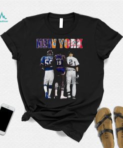 Awesome New York Sports Teams New York Yankees New York Knicks New York Giants T shirt