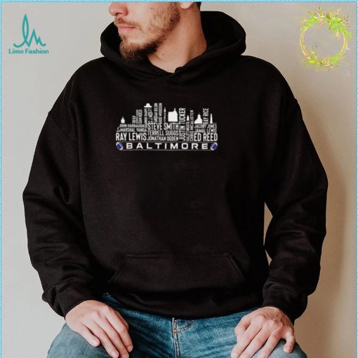 Baltimore City Skyline Hooded Sweatshirt