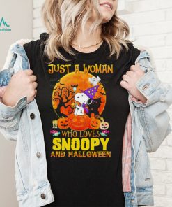 Charlie Brown Halloween Tee Shirt Just A Woman Who Loves Snoopy And Halloween