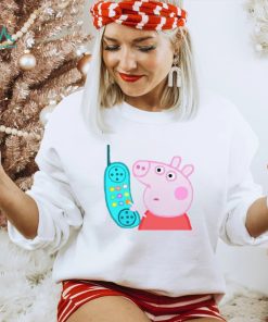 Cute Pepa Phone Funny Pig Design Unisex Sweatshirt