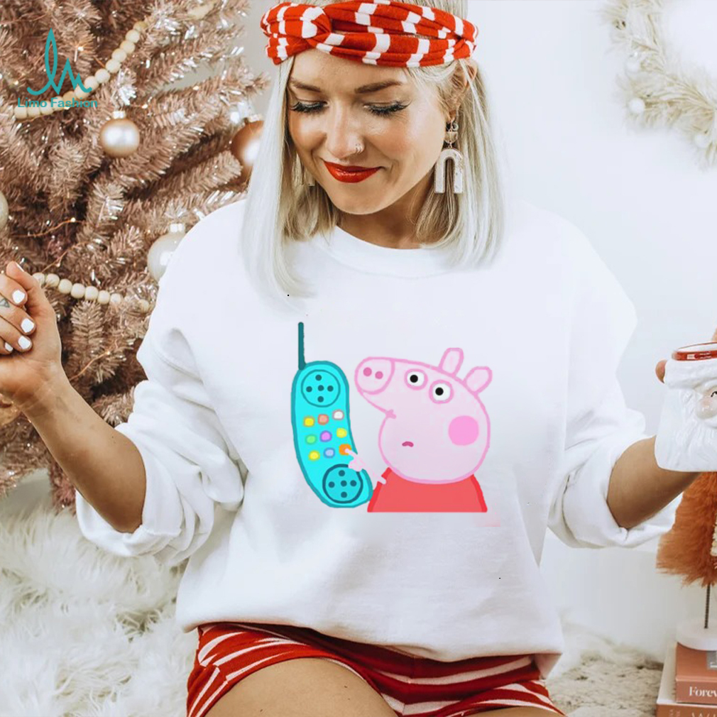 Cute Pepa Phone Funny Pig Design Unisex Sweatshirt Cute Pepa Phone Funny Pig Design Unisex Sweatshirt