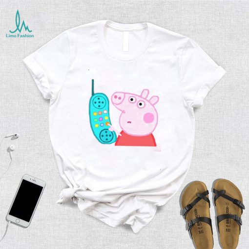 Cute Pepa Phone Funny Pig Design Unisex Sweatshirt