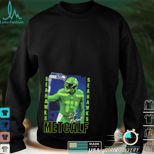 D.K. Metcalf Seattle Seahawks signature action graphic shirt