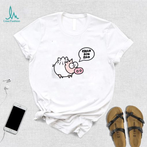 Dim Sum Char Siu Bao Funny Pig Design Unisex T Shirt