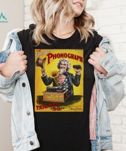Edison Phonograph Vintage Uncle Sam Us Advertising Print Unisex T Shirt