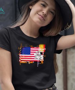 Funny Columbus Day T Shirt USA Flag
