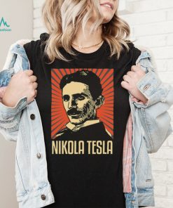 Funny Portrait Nikola Tesla Mix Hitler Unisex T Shirt