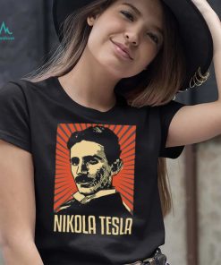 Funny Portrait Nikola Tesla Mix Hitler Unisex T Shirt