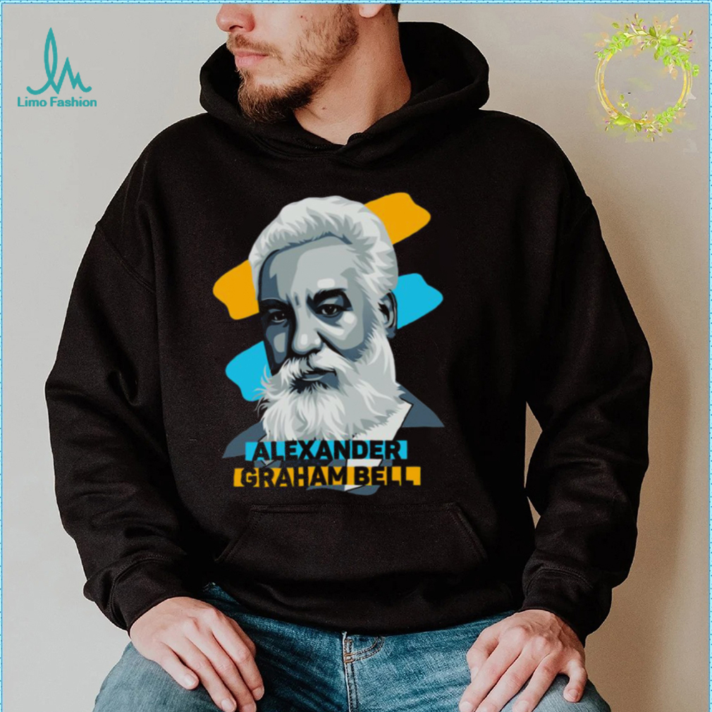 Geometric Design Alexander Graham Bell Unisex Sweatshirt Geometric Design Alexander Graham Bell Unisex Sweatshirt