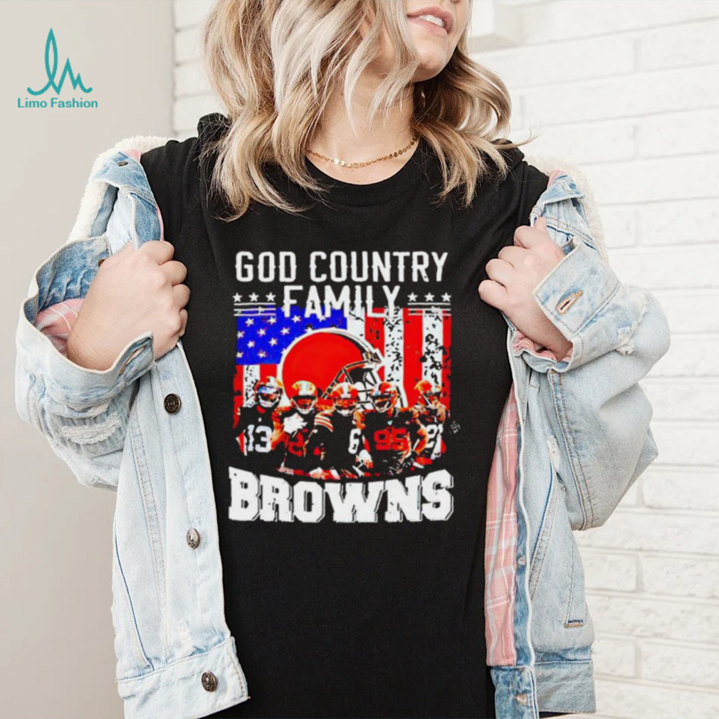 God Country Family Cleveland Browns T Shirt - Limotees