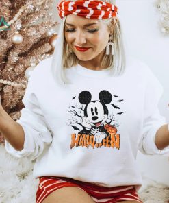 Halloween Night Disney Mickey Skeleton T Shirt