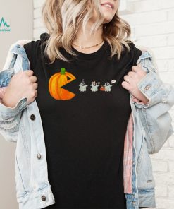 Halloween Pumpkin Eating Ghost Gamer T Shirt Funny Shirt