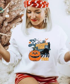Halloween Pumpkin T shirt Most Wonderful Time Spooky Halloween