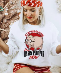 He’s Not Spider Anymore He’s Harry Plopper Now Funny Pig Design Unisex T Shirt