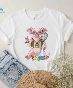 Hippie Stoner Funny Pig Design Unisex Sweatshirt