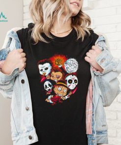 Horror Movie characters chibi Halloween 2022 shirt