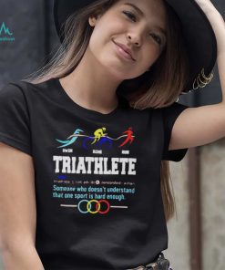 Humorous Triathlon Gift Sports Cycling Running Shirt