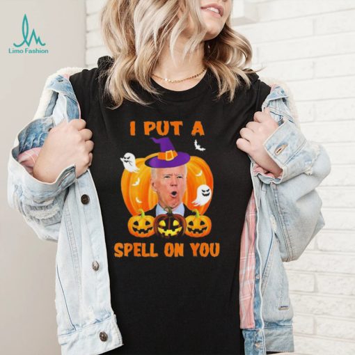 I Put A Spell On You Funny Halloween Joe Biden Shirt