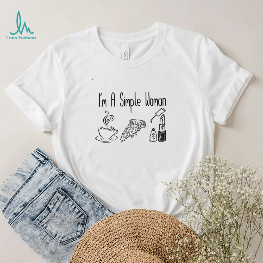 I’m A Simple Woman I Love Coffee Pizza Makeup Unisex Sweatshirt I’m A Simple Woman I Love Coffee Pizza Makeup Unisex Sweatshirt