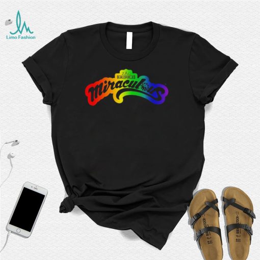 LGBT Zag Heroez Rainbow Miraculous Ladybug logo shirt