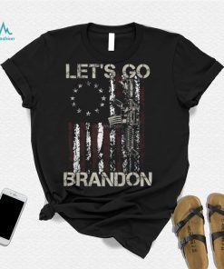 Lets Go Brandon Gun American Flag Patriots Let’s Go Brandon Essential T Shirt