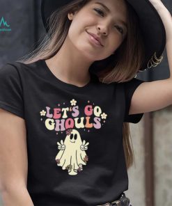 Lets Go Ghouls Groovy Ghost Halloween Shirt