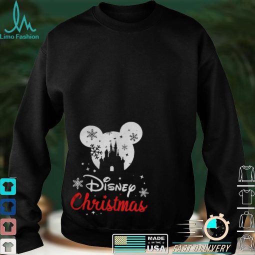 Mickey mouse Disney Snowman Merry Christmas shirt