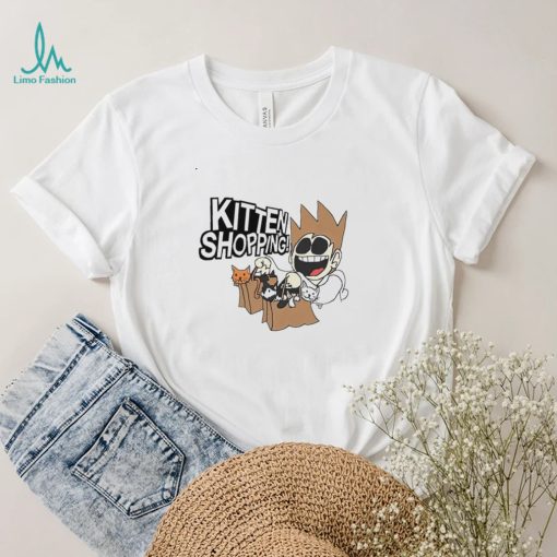 Navy Kitten Shopping cartoon shirt