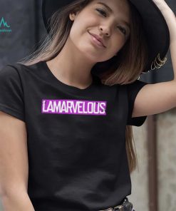 Nice lamar Jackson Baltimore Ravens Lamarvelous logo shirt