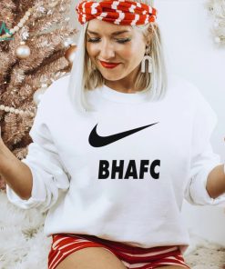 Nike BHAFC Caicedo wearing Brighton and Hove Albion logo shirt