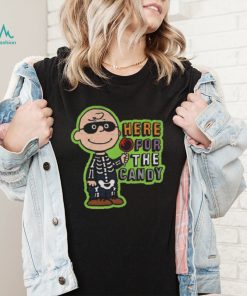 Peanuts Charlie Brown Here For The Candy Charlie Brown Halloween Shirt
