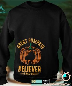 Peanuts Great Pumpkin Believer Since 1966 Charlie Brown Halloween Shirt