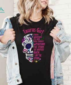 Pink Sugar Skull Taurus Girl Birthday Shirt, For Women Taurus, Taurus Birthday