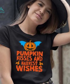 Pumpkin Kisses And Harvest Wishes Halloween Shirt