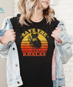 Save The Koalas Retro Sunset Shirt