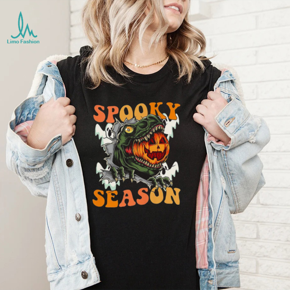 Scary Dinosaur Pumpkin Spooky Season Happy Halloween Shirt Scary Dinosaur Pumpkin Spooky Season Happy Halloween Shirt