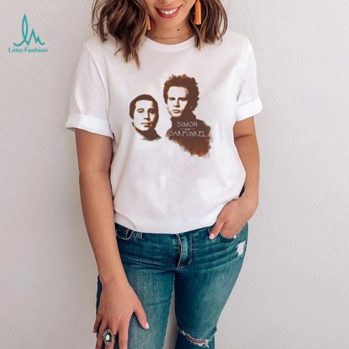 Simon and Garfunkel faces slim shirt