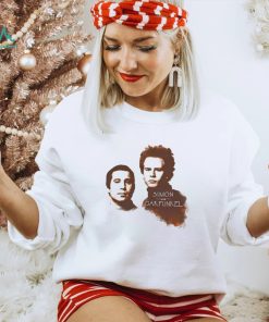 Simon and Garfunkel faces slim shirt