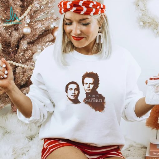 Simon and Garfunkel faces slim shirt