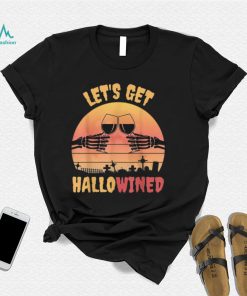 Skeleton Hands Wine Halloween Shirt
