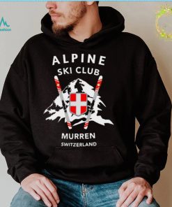 Skiiing Murren Skiers Alps Switzerland Unisex Sweatshirt
